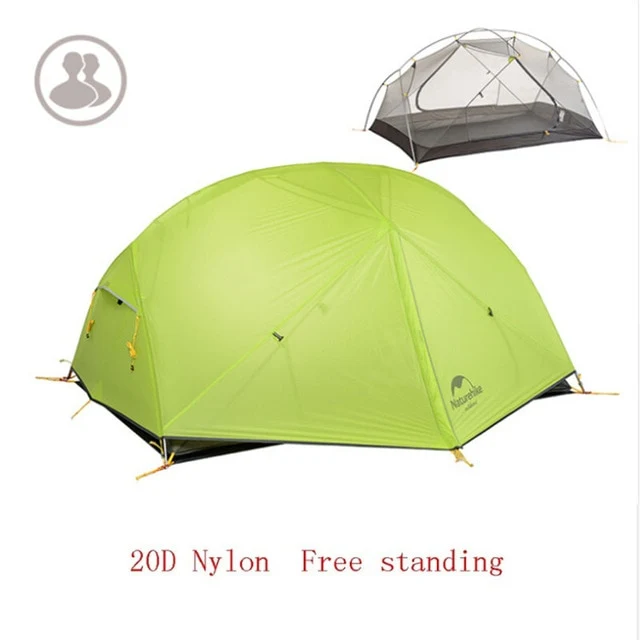 Naturehike 3 Season Mongar 20D Nylon Double Layer Waterproof Tent for 2 Persons