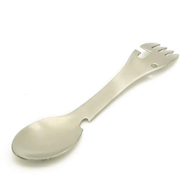 Camping Fork Spoon Multi-function Stainless Steel Cutlery