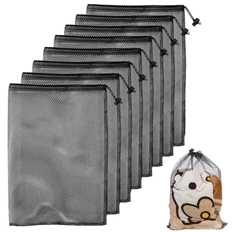 Mesh Durable Nylon Mesh Drawstring Bag