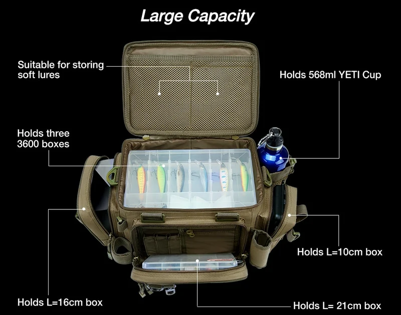 Piscifun Large Capacity Multifunctional Bag