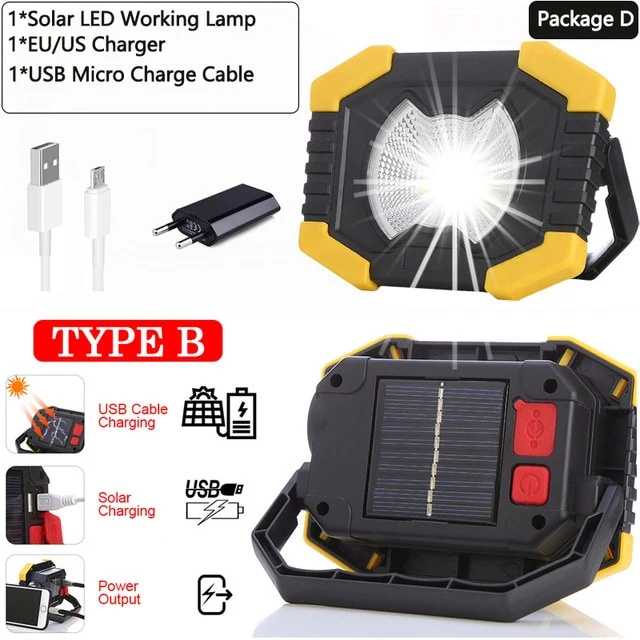 Solar Energy 180 Degrees Adjustable Portable Lantern