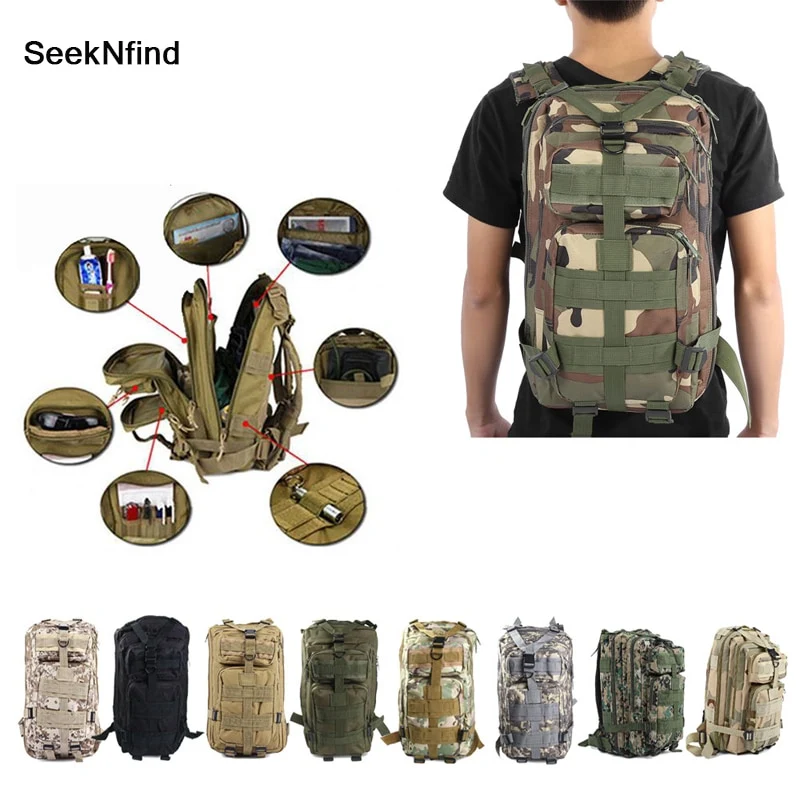 1000D Nylon Tactical Military Waterproof Army 30L Bag