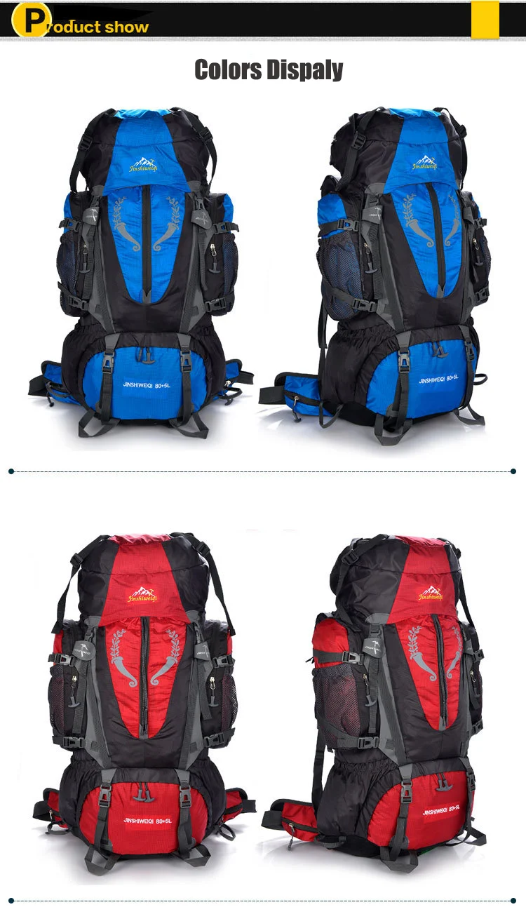 Large 85L Unisex Multi-Purpose Backpack