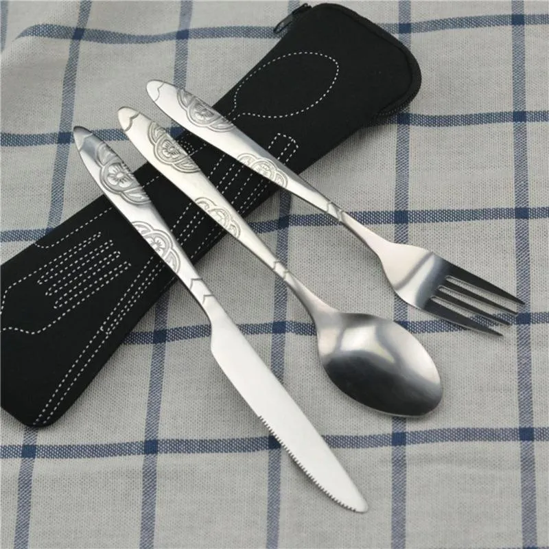 3/8Pcs/Set Stainless Steel Fork Spoon Cutlery Set