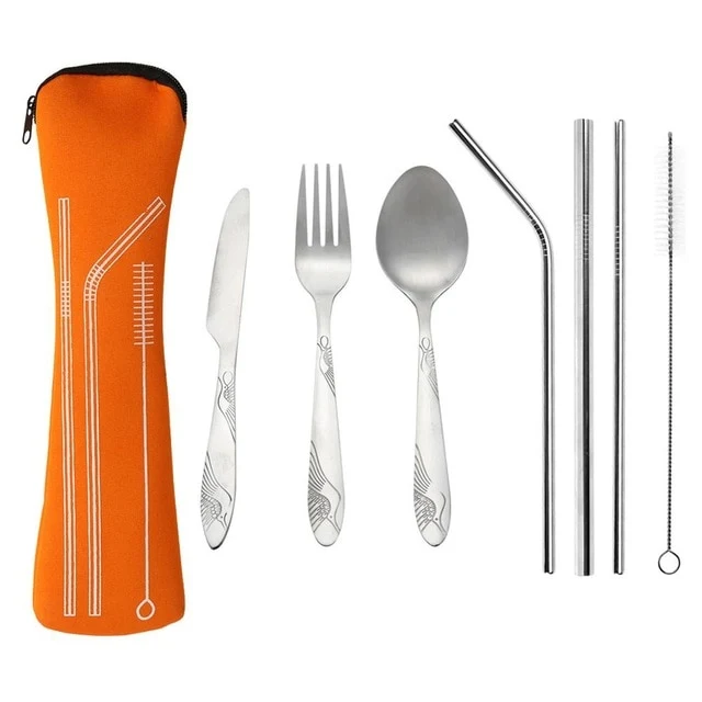 3/8Pcs/Set Stainless Steel Fork Spoon Cutlery Set