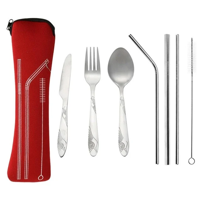 3/8Pcs/Set Stainless Steel Fork Spoon Cutlery Set