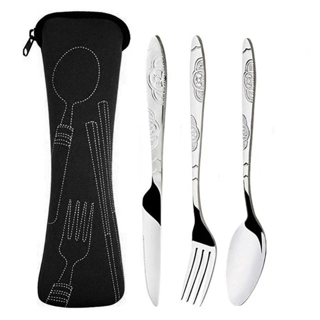 3/8Pcs/Set Stainless Steel Fork Spoon Cutlery Set