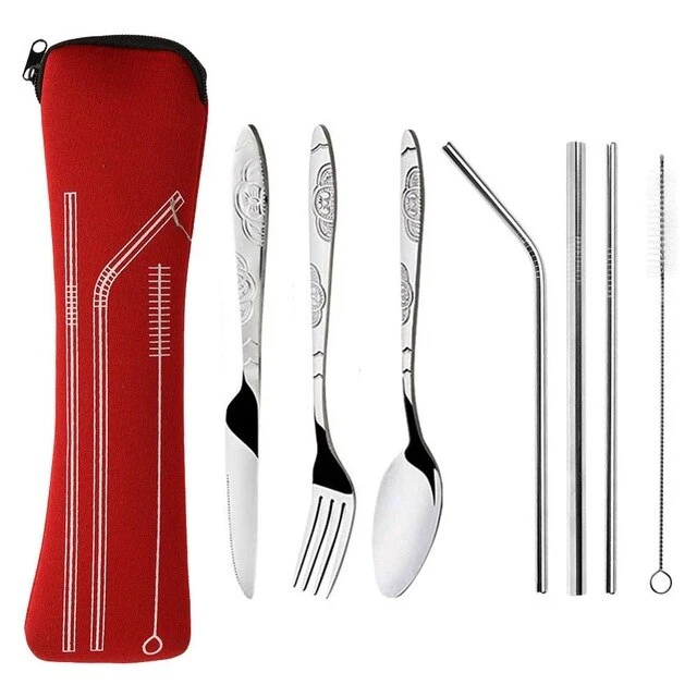 3/8Pcs/Set Stainless Steel Fork Spoon Cutlery Set