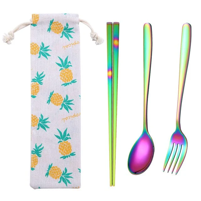 3/8Pcs/Set Stainless Steel Fork Spoon Cutlery Set