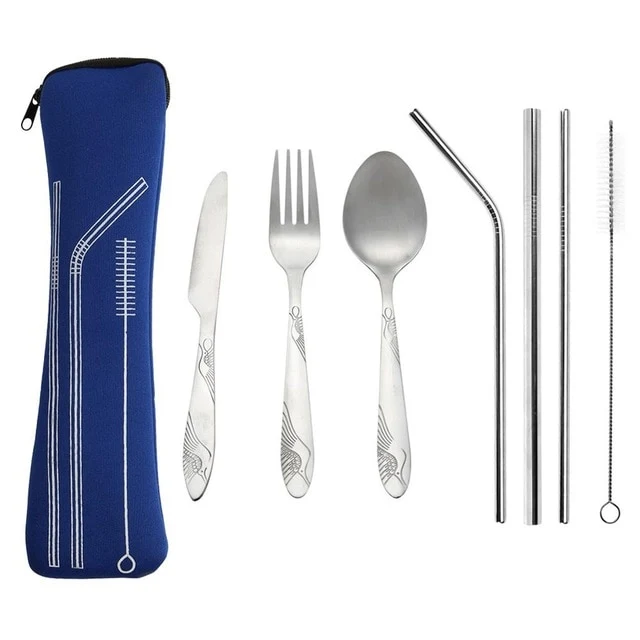3/8Pcs/Set Stainless Steel Fork Spoon Cutlery Set