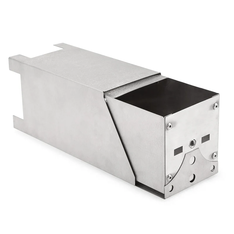 Lixada Foldable Rocket Stove Windproof Stainless Steel Camping Stove Picnic Wood Burning Stoves BBQ Cooking Furnace Wood Stove
