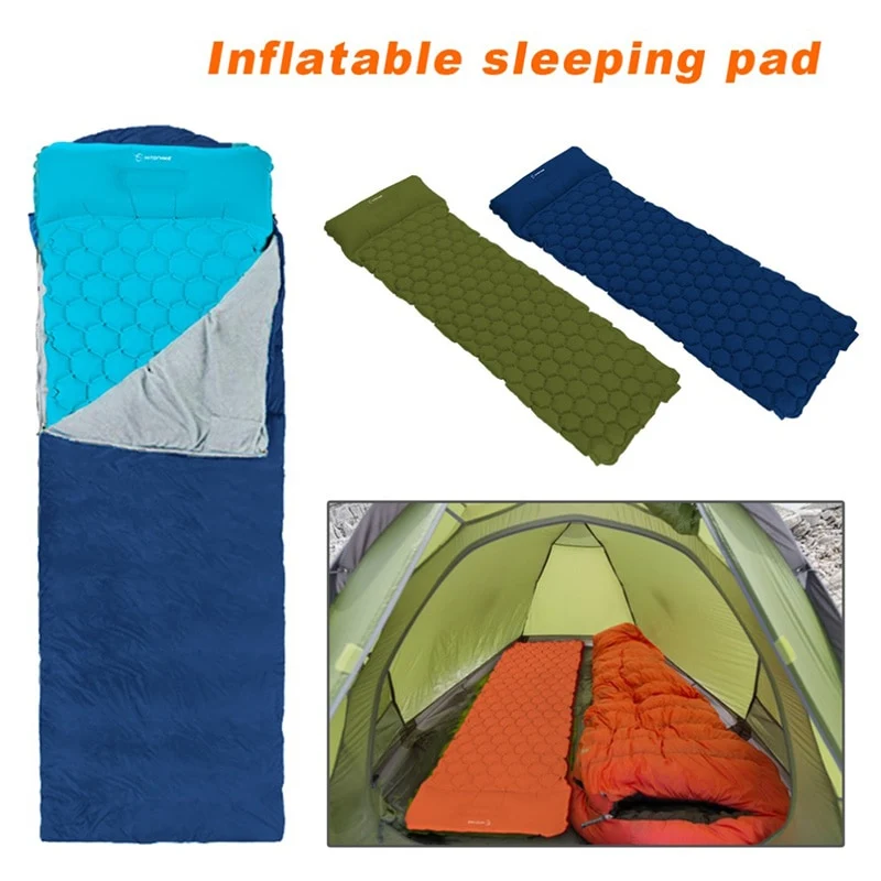 Hitorhike Inflatable Mattress Cushion With Pillow Sleeping Pad
