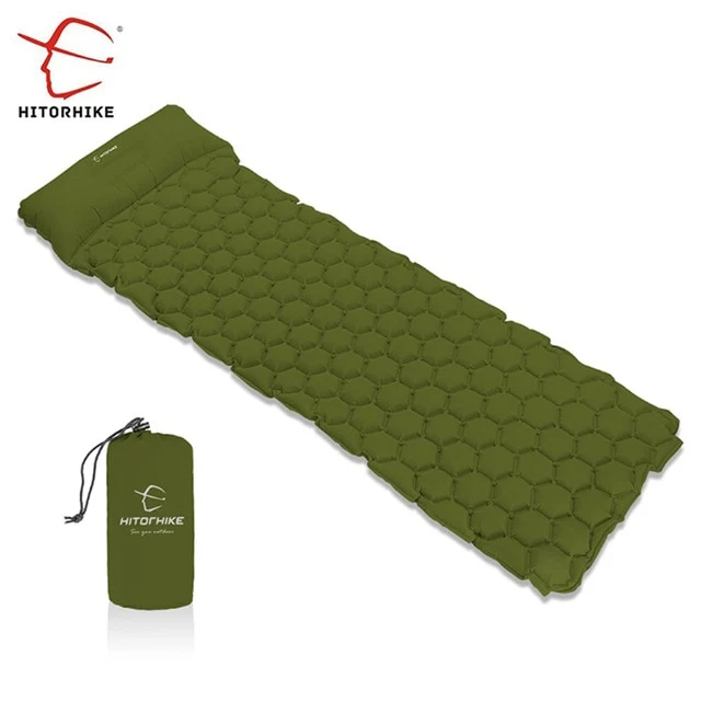 Hitorhike Inflatable Mattress Cushion With Pillow Sleeping Pad