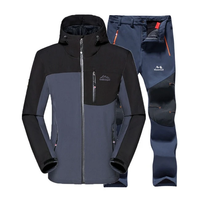 Men's Winter Waterproof Fleece Jackets and Pants