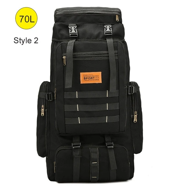 60L Large Camping Hiking Military Style Backpack