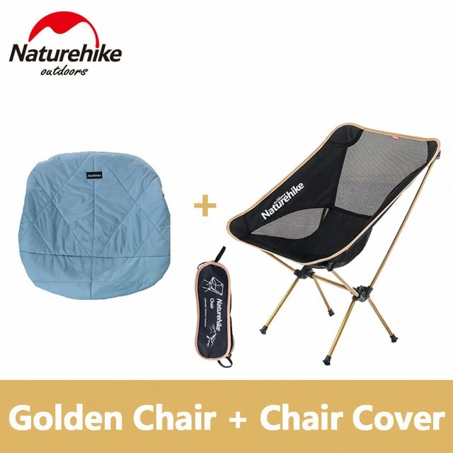 NatureHike New Upgrade Fishing Chair Portable Folding Moon Chair Camping Hiking Gardening Barbecue Chair Folding Stool