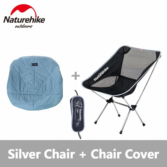 NatureHike New Upgrade Fishing Chair Portable Folding Moon Chair Camping Hiking Gardening Barbecue Chair Folding Stool