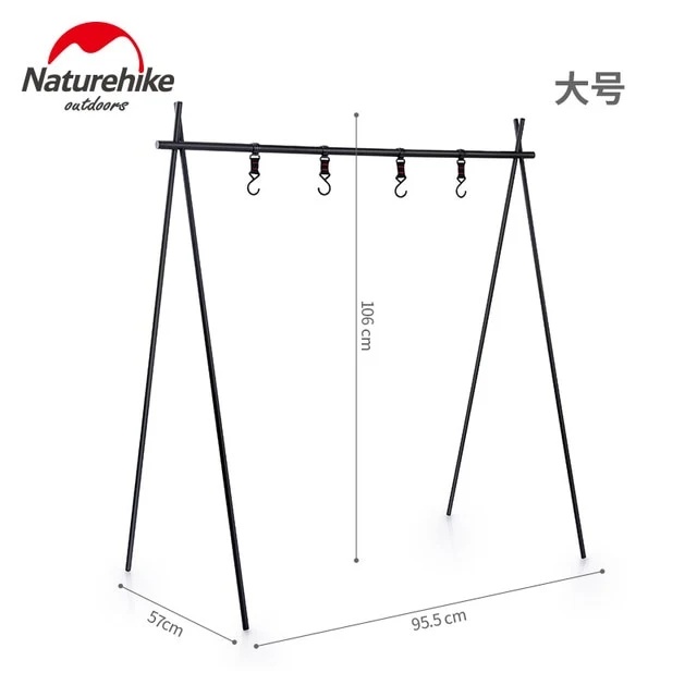 Naturehike Camping Eequipment Hanging Rack 500g Aluminum Alloy Triangle Travel hiking Shelf Hanger Outdoor Picnic Triangle Rack