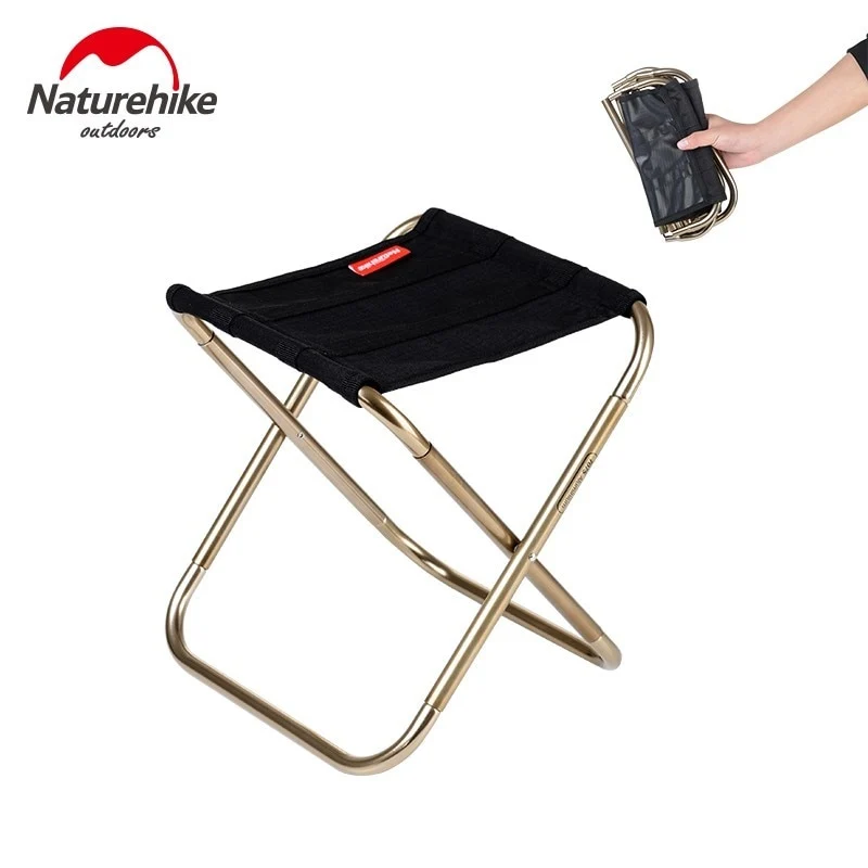 Naturehike Chair Stool Folding Chair Outdoor Aluminium Alloy Fishing Chair Portable Hiking outdoor backrest Ultralight Barbecue