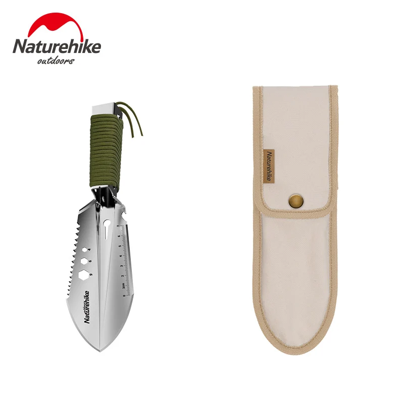 Naturehike 2020 New multifunctional outdoor small shovel hiking digging hand shovel stainless steel trowel shovel