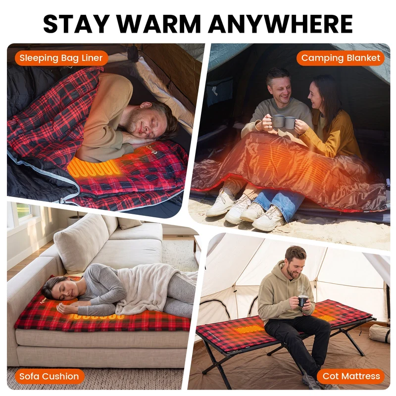 CAMPCOZY Heated Camping Pad