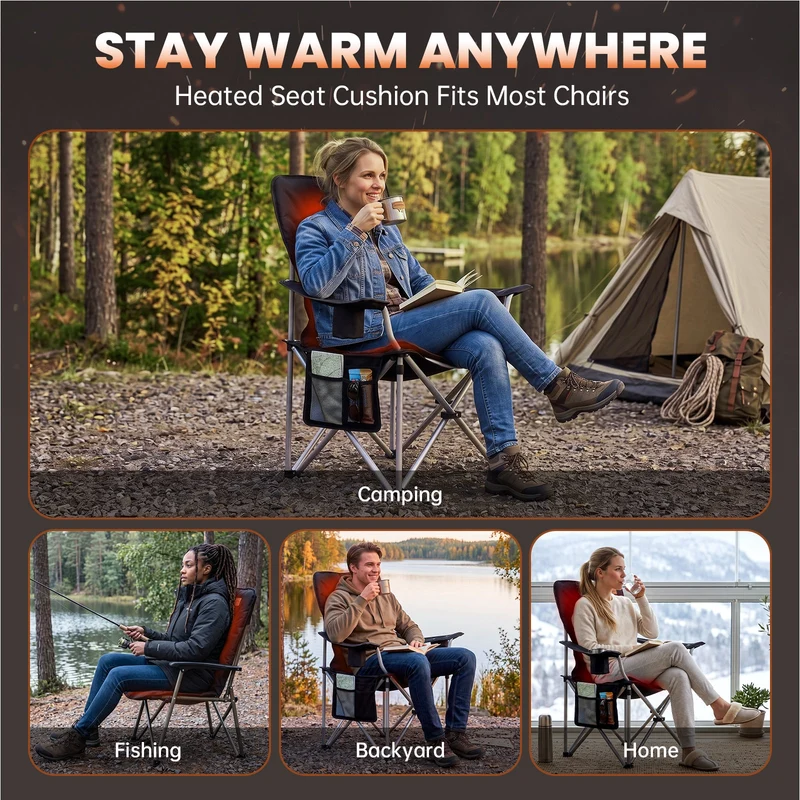 Heated Seat Cushion for Camping Chair