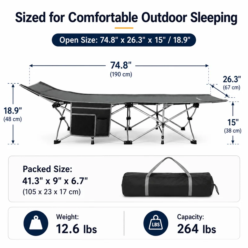 KingCamp Ravon C10 Camping Cot