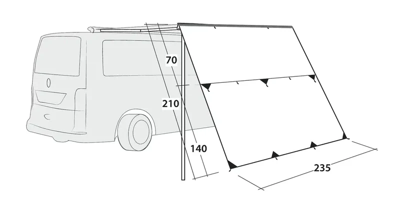 Outwell Hillcrest Tarp Frontwand 2027