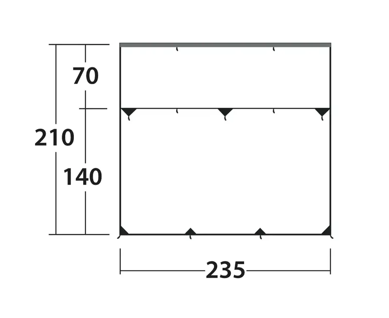 Outwell Hillcrest Tarp Frontwand 2027