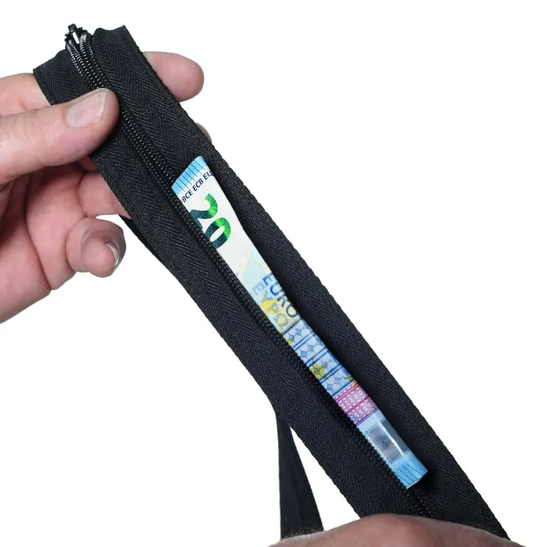 Taktischer Einsatz- und Outdoor-Gürtel Geldgürtel mit Geheimfach, Handy-Pouch & D-Ring