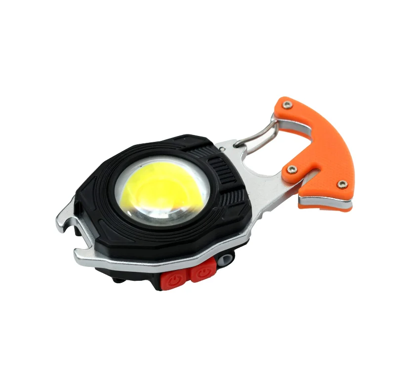 Mini COB-LED Schlüsselanhängerleuchte mit Magnet USB-C und Zigarettenanzünder