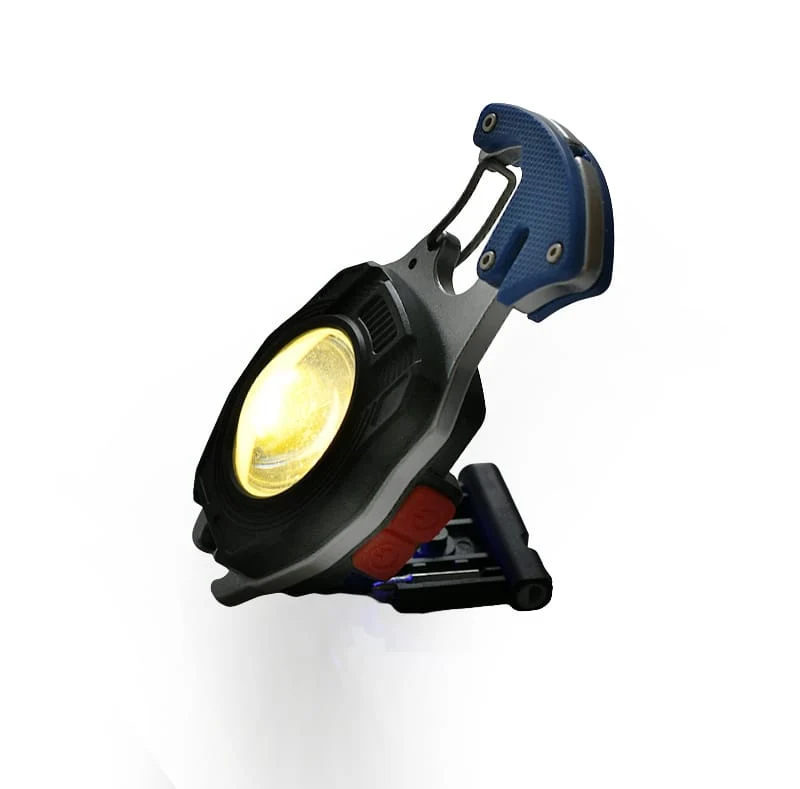 Mini COB-LED Schlüsselanhängerleuchte mit Magnet USB-C und Zigarettenanzünder
