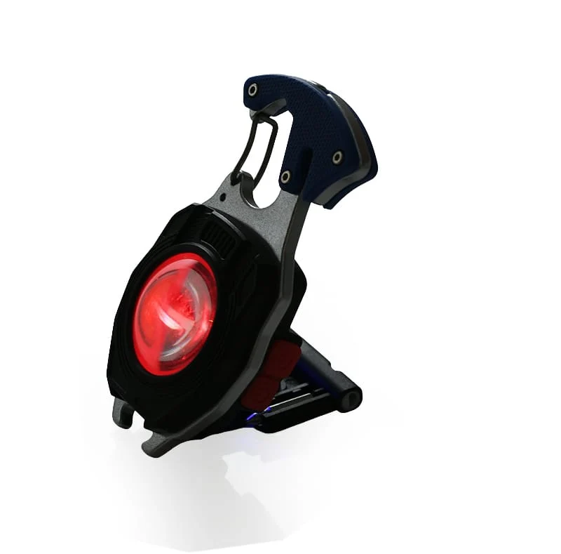 Mini COB-LED Schlüsselanhängerleuchte mit Magnet USB-C und Zigarettenanzünder