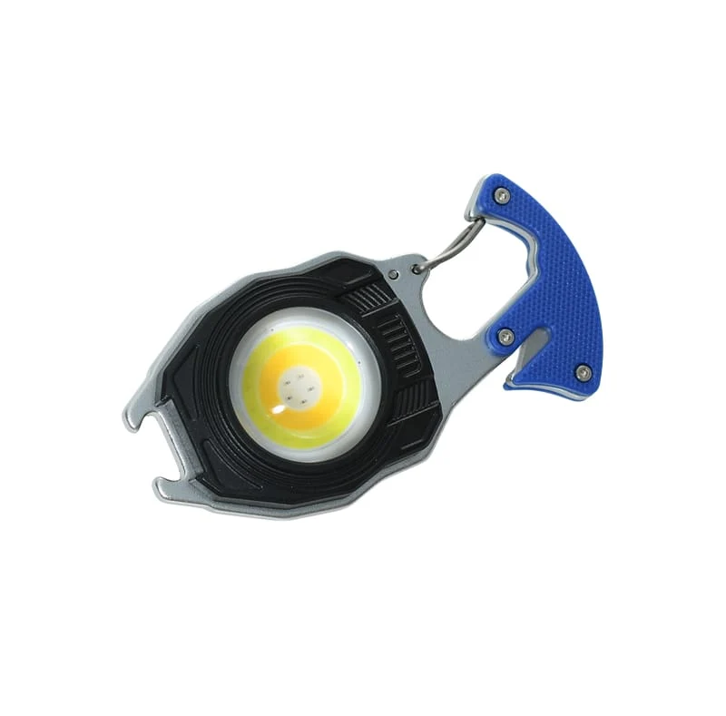 Mini COB-LED Schlüsselanhängerleuchte mit Magnet USB-C und Zigarettenanzünder
