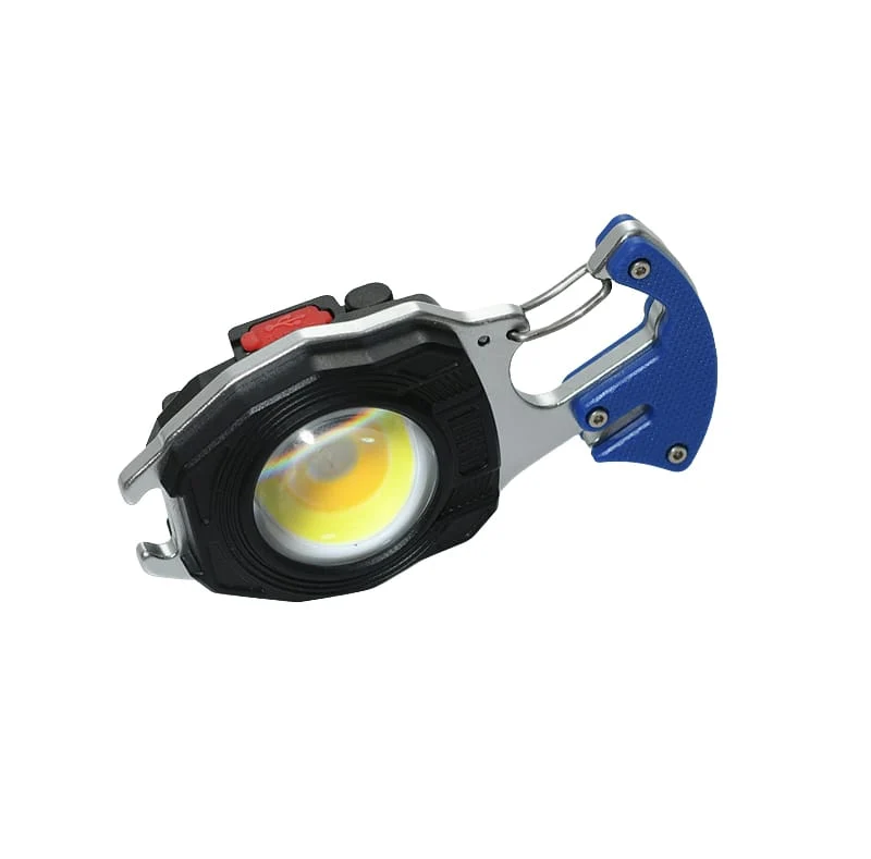 Mini COB-LED Schlüsselanhängerleuchte mit Magnet USB-C und Zigarettenanzünder