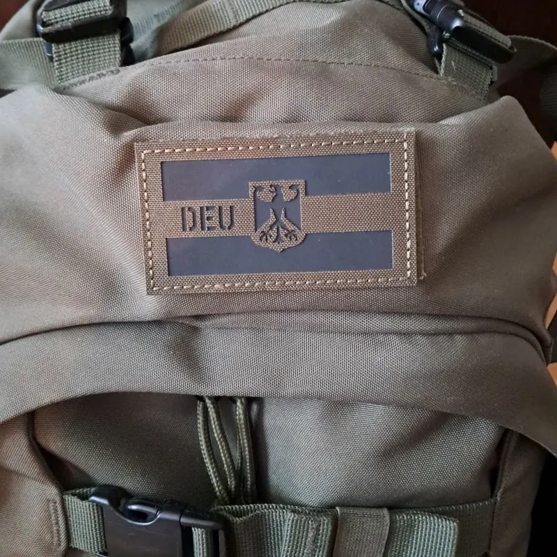 Deutschland DEU Adler Flagge Patch (9 x 5 cm)