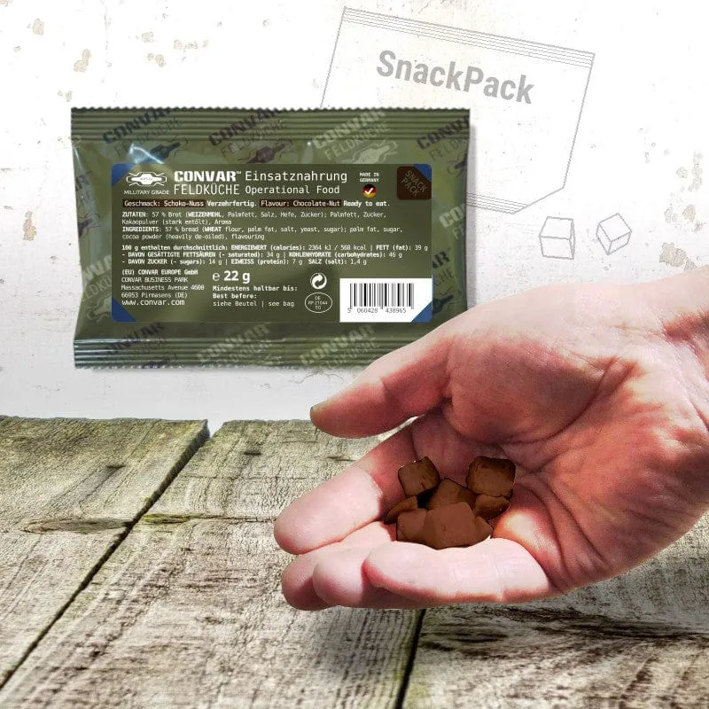 Feldküche Einsatznahrung SnackPack, Geschmack: Schoko-Nuss (22g)