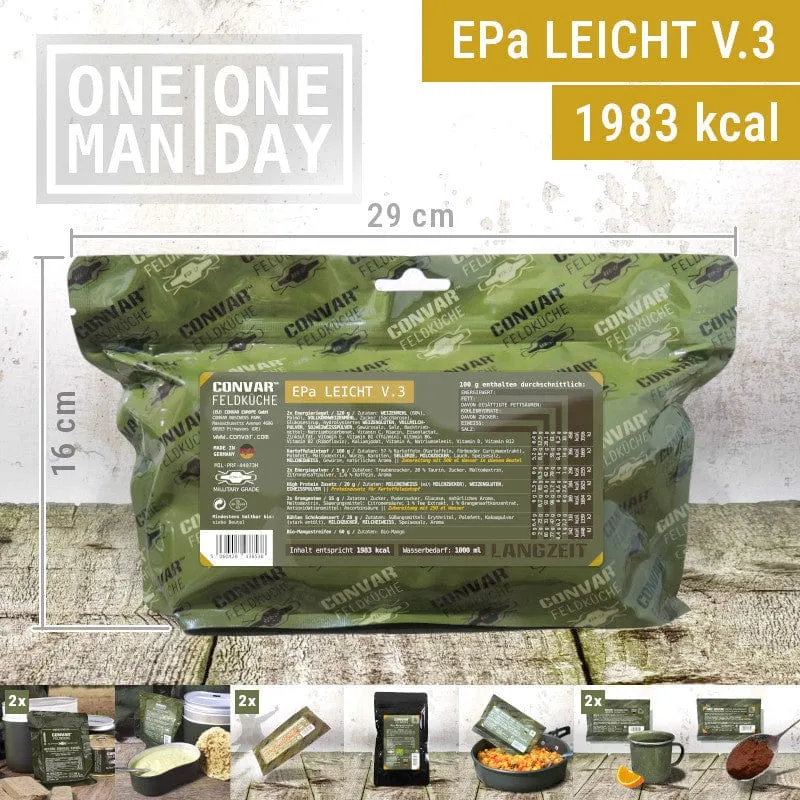 Feldküche EPa leicht light V.3 ONE MAN ONE DAY Einsatznahrung