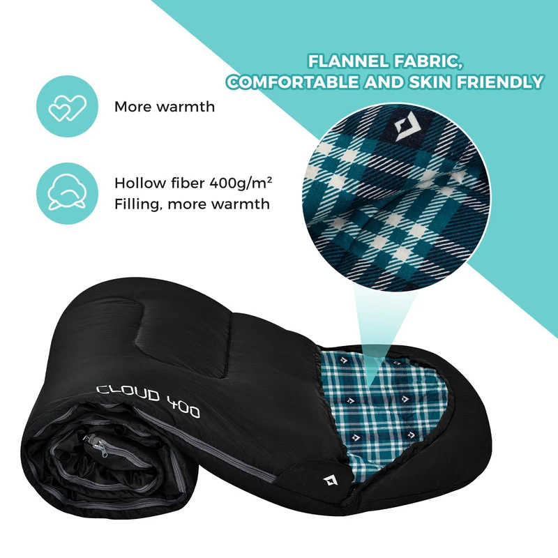 CLOUDY 400 Sleeping Bag-Envelope With Hood