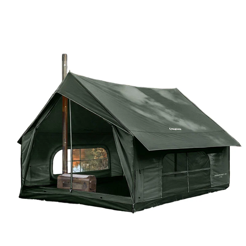 MOUNTAIN IN C5 Canvas Hot Tent | 5-6 Person Cabin Tent with Stove Jack