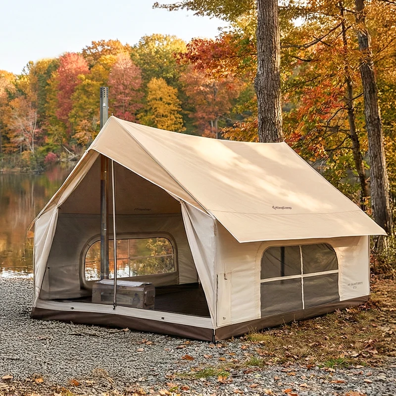 MOUNTAIN IN C5 Canvas Hot Tent | 5-6 Person Cabin Tent with Stove Jack