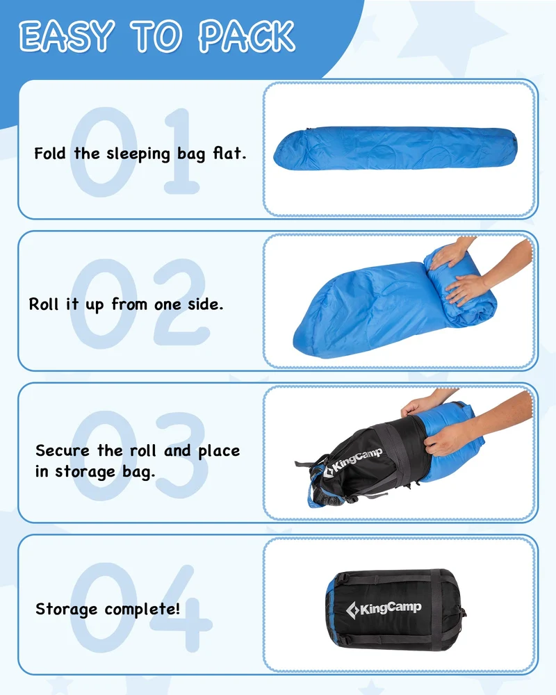 KingCamp Treck 300S+ Kids Mummy Sleeping Bag