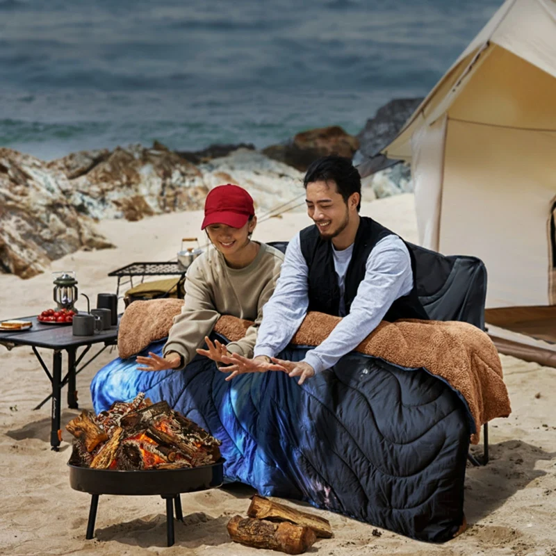 Boho Printed Wearable Camping Blanket | Large Sherpa & Water-Resistant Picnic Blanket for Outdoor Concerts, Beach & Travel