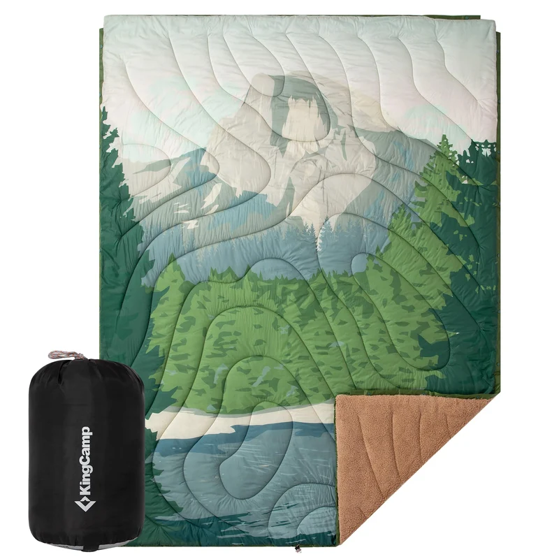 Boho Printed Wearable Camping Blanket | Large Sherpa & Water-Resistant Picnic Blanket for Outdoor Concerts, Beach & Travel
