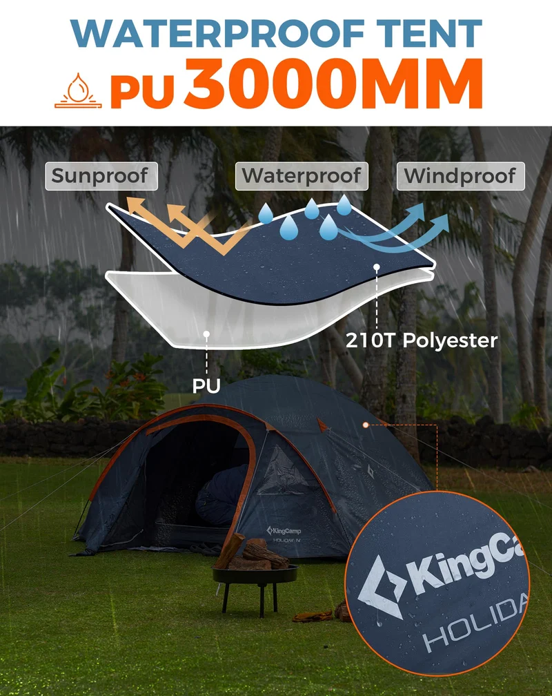KingCamp HOLIDAY IV Camping Tent