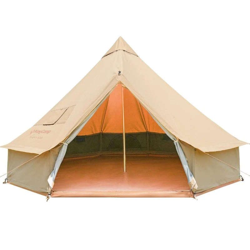KingCamp KHAN 400/ 500 Canvas Bell Tents Upgraded