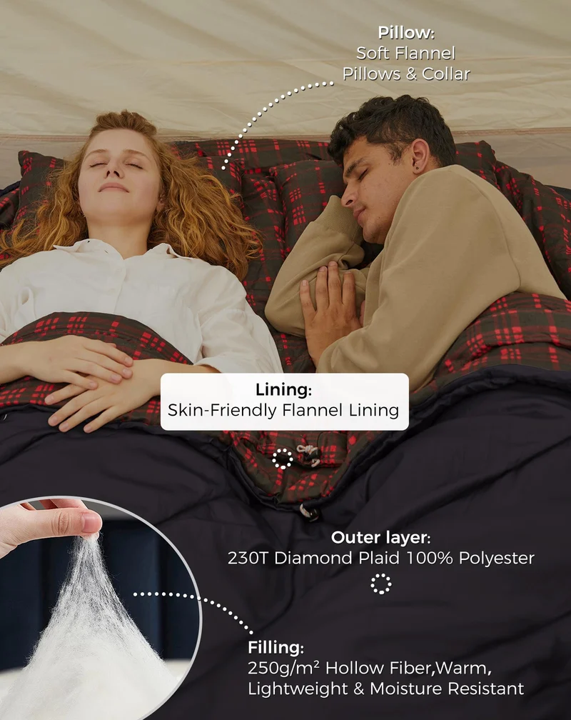 FREESPACE 250D Double-Sized Sleeping Bag