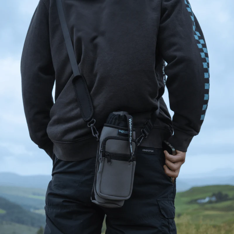 Water to Go Active Bottle Bag – Neopren-Umhängetasche camouflage