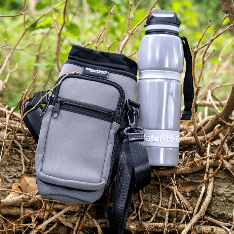 Water to Go Active Bottle Bag – Neopren-Umhängetasche camouflage