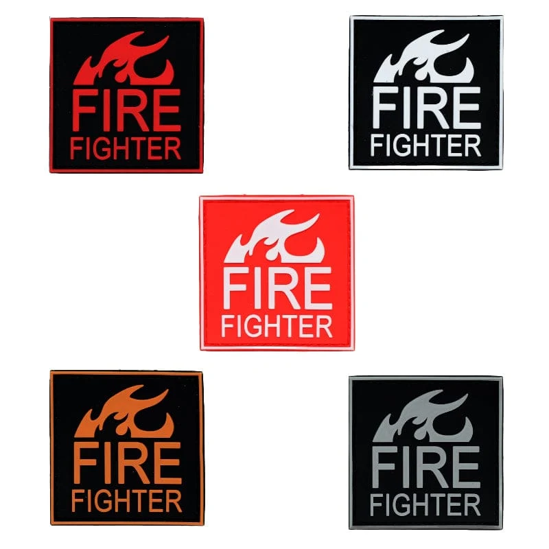 Fire Fighter Rubber Patch (6,5 x 6,5 cm)